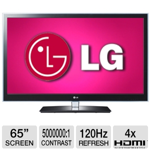 $350 Off LG 65 LED 3D Cinema HDTV 65LW6500 1080p 120Hz 2.6ms Smart TV WiFi Local Dimming