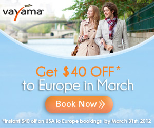 $40 towards airfare to Europe