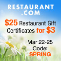 $3 for $25 Gift Certificates