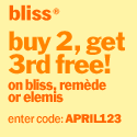 Bliss Buy 2, Get 3rd Free