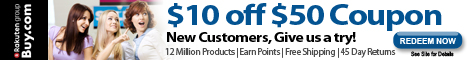 Save $10 off $50 or more in Apparel, Shoes, Jewelry and Health & Beauty Stores