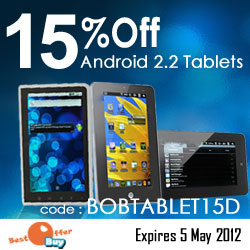 15% Off Android Tablets