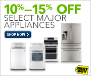 15% Off Select Major Appliances
