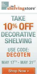 10% Off Decorative Shelving