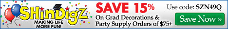 Save 15% on Graduation Decorations & Party Supplies