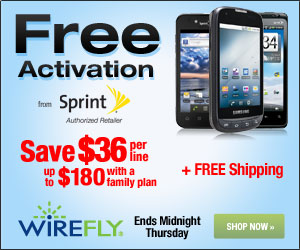 Save $36 per line up to $180 with a family plan with Sprint FREE Activation