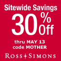 Save 30% off sitewide savings