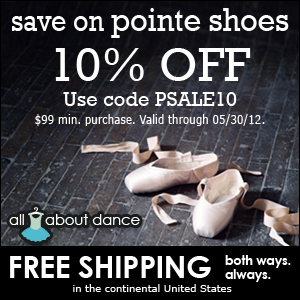 10% off all Pointe Shoe orders $99 or more