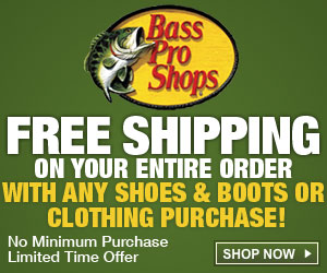 Free Shipping Sale from Bass Pro Shops