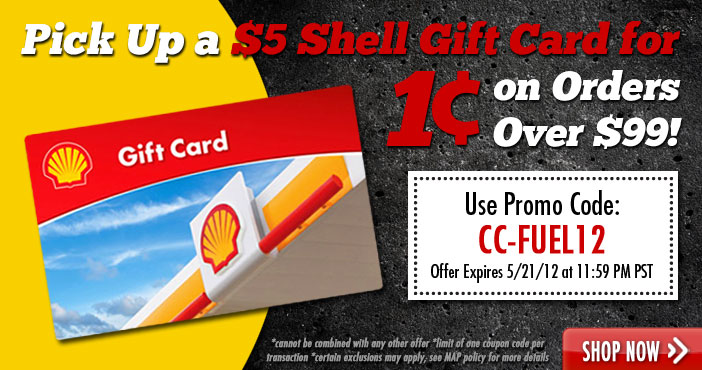 Purchase a $5 Shell Gift Card for only $0.01 with your $99 order
