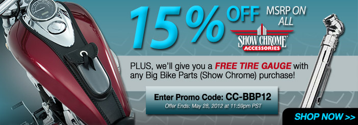 15% off Show Chrome Accessories