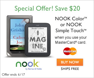 Save $20 on NOOK for Dads & Grads when you use your MasterCard® card