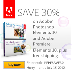 Save 30% on Adobe Photoshop Elements 10 and Adobe Premiere Elements 10