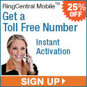 RingCentral Mobile 25% Off First 6 Months