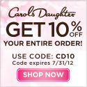 Save 10% on all orders online