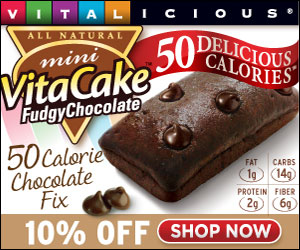 Get 10% Off on VitaCakes with all-natural Fudgy Chocolate