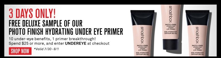 Free deluxe sample of our Photo Finish Hydrating Under Eye Prime