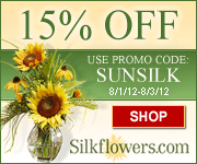 15% Off All Silk Sunflower Arrangements