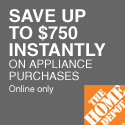 $750 instantly off and free shipping on appliances