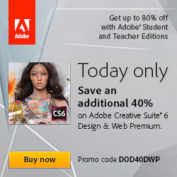 40% off Adobe Design and Web Premium Suite, Education Version