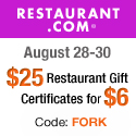 $25 gift certificates for only $6