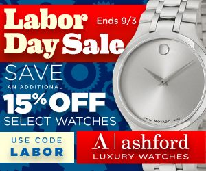 Save an additional 15% off Select watches