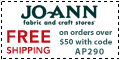 Free Shipping at Joann.com on a $50 minimum order