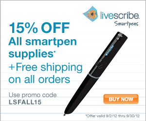 15% off all smartpen supplies