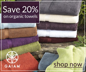 20% off organic towels