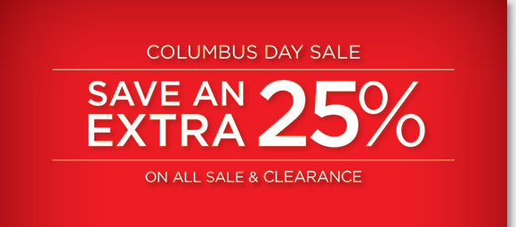 25% off Final Clearance items