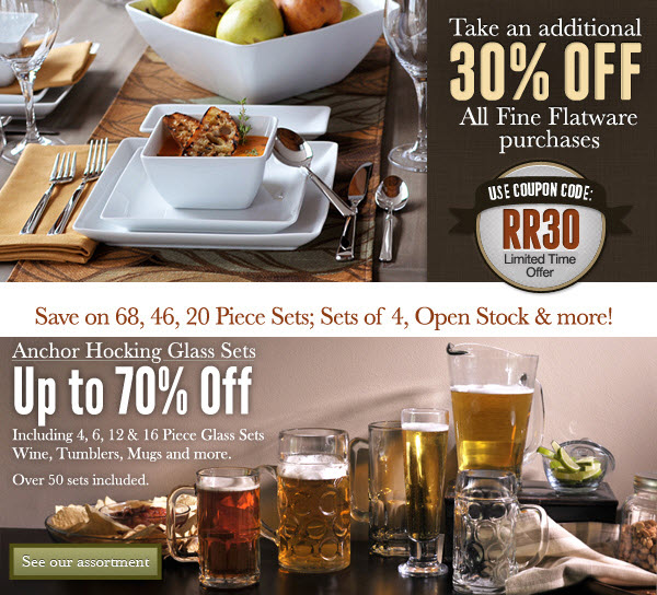 30% off Fine Flatware