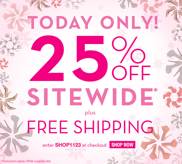 25% off entire purchase