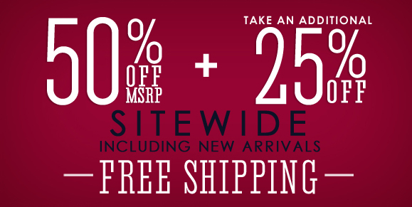 25% Off Plus Free Shipping
