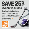 25% Off Dyson Vacuums