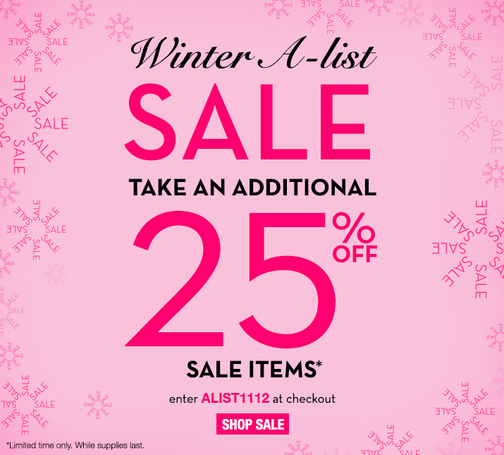 Additional 25% off All Clearance