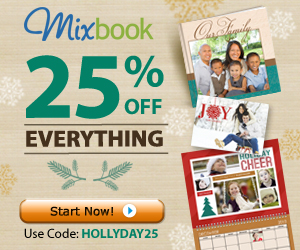 Save 25% off at Mixbook