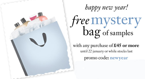 Free mystery bag w/£45 purchase