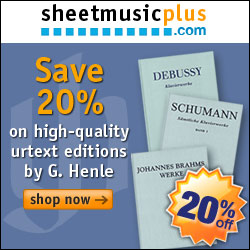 Save 20% on high-quality urtext by G. Henle