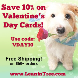 Enjoy 10% off all Valentine's Day cards