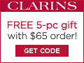 Free 5pc gift with bag ($69 value) with any $65 order or an 8pc gift with bag ($110 value) with any $85 order