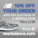 Take 10% off your order with the purchase of a walking shoe
