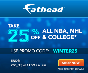 Take 25% Off All NBA, NHL & College