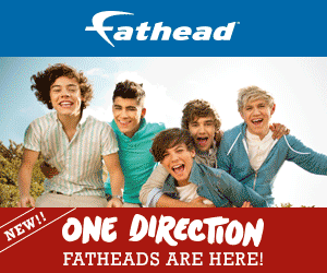 NEW One Direction Fatheads On Sale! Get 25% Off