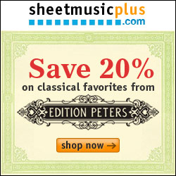 Save 20% - on Classical Favorites by Edition Peters