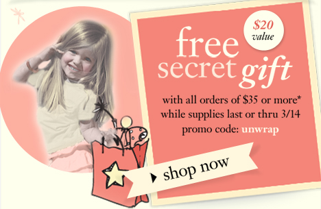 Receive a free secret gift worth $20