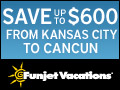 Save up to $600 on a vacation package from Kansas City to Cancun