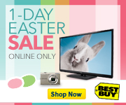 1-Day Easter Sale, Online Only, Plus Free Shipping