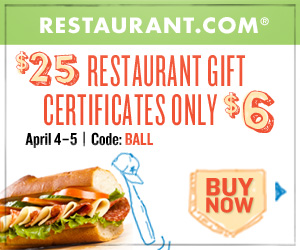 $6 for a $25 Restaurant.com Gift Certificate