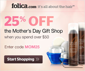 25% Off purchases of $50 or more in Folica's Mother's Day Shop