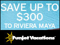 Save up to $300 on a vacation package to select resorts in the Riviera Maya